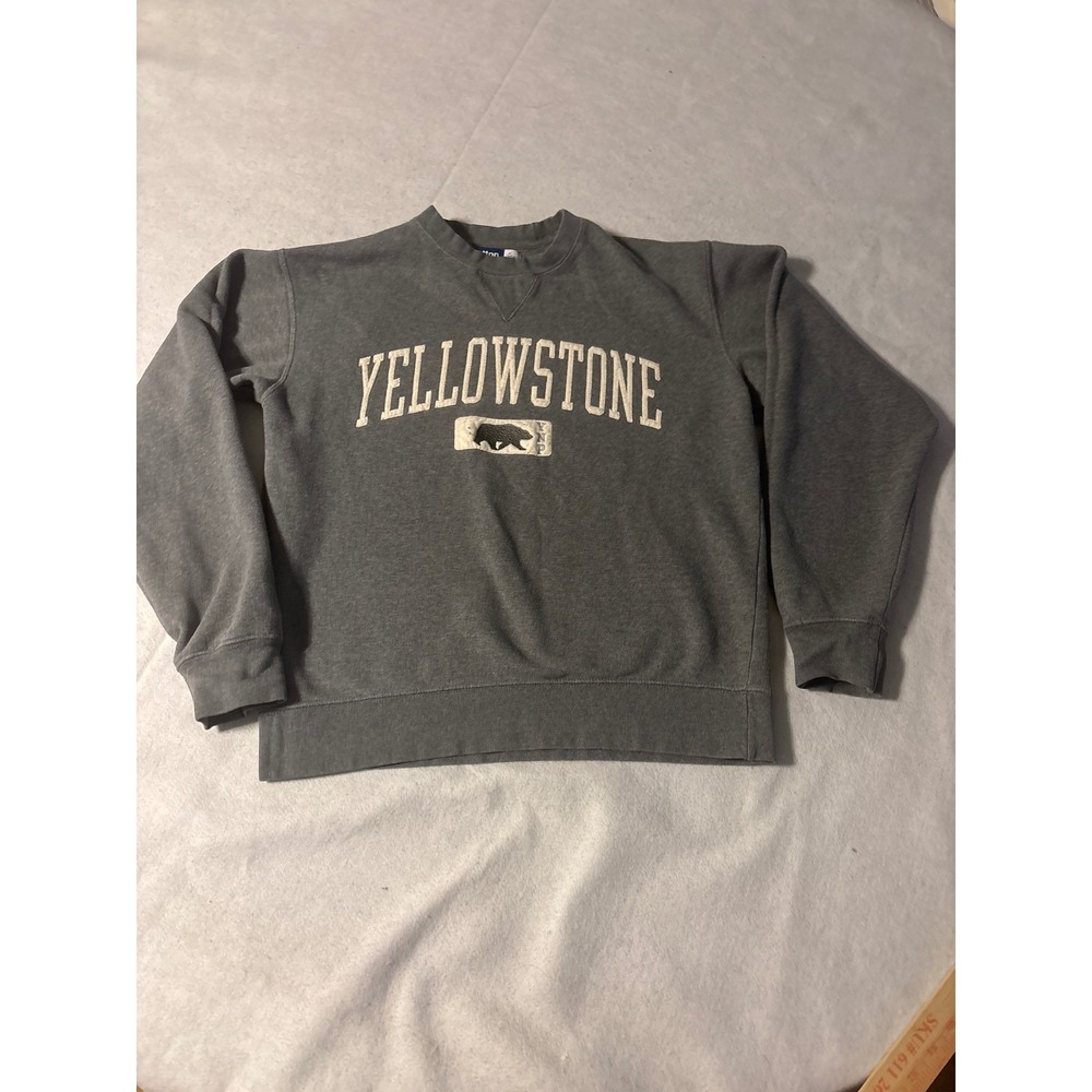 Gear‎ For Sports Big Cotton Mens Small Yellowstone National Park Bear Sweatshirt